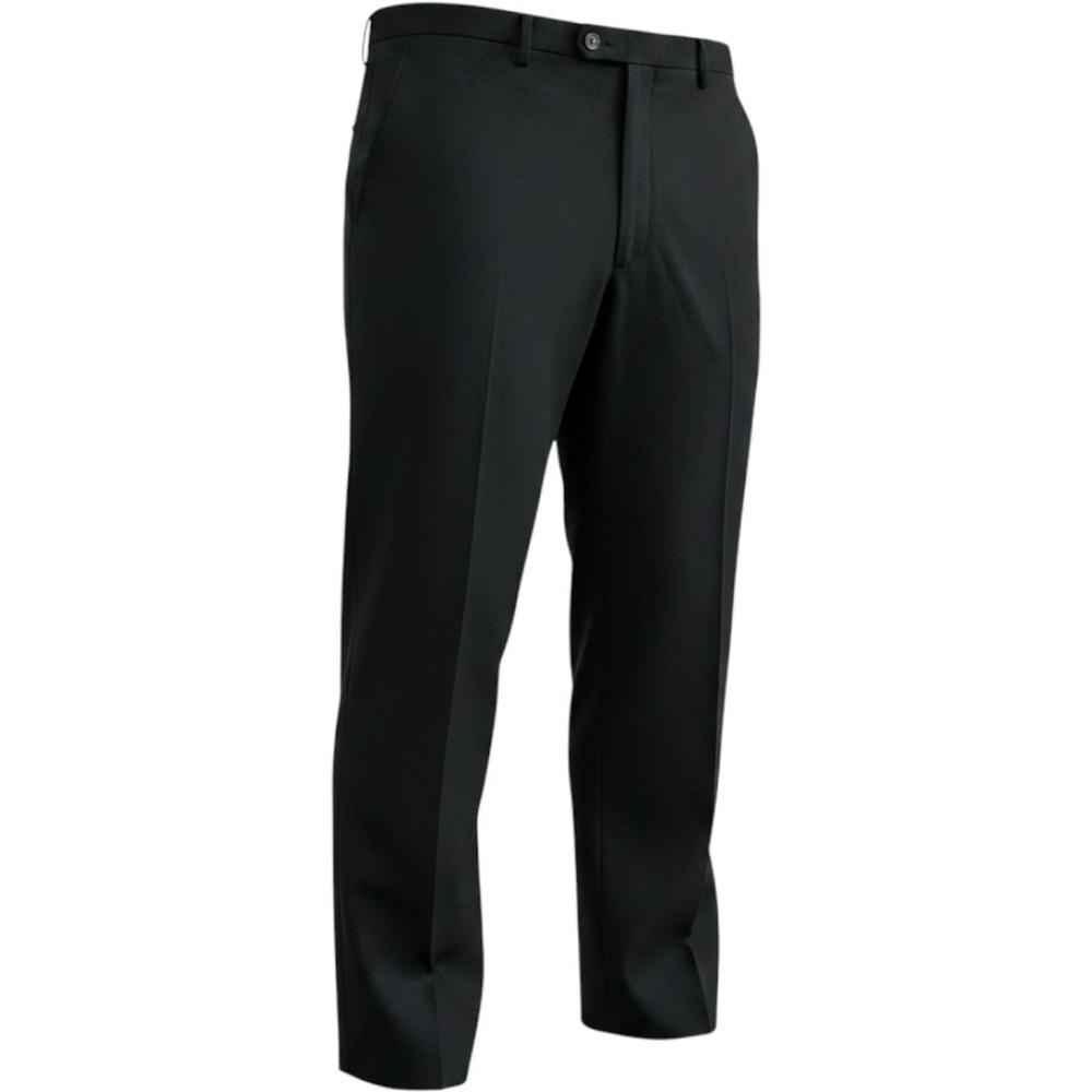 Haggar Mens Eclo Stria Classic Fit Dress Pants Black 44x32 Casual Workwear